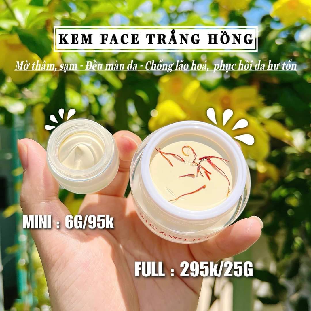 Kem Face Silk kem Lụa Sica White dưỡng trắng da đa chức năng