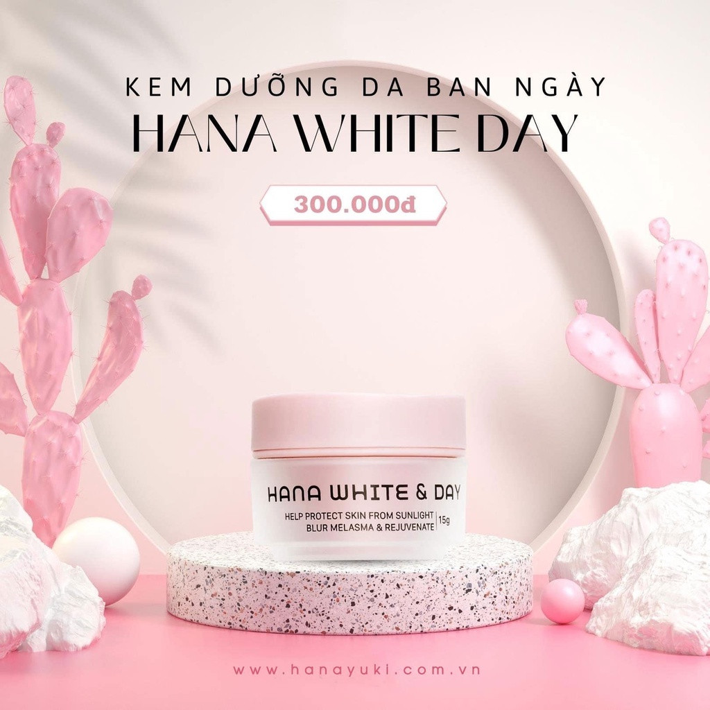 KEM DƯỠNG TRẮNG DA BAN NGÀY HANA WHITE & DAY