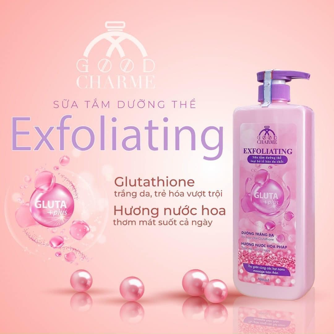 Mềm mịn hơn tức thì với sữa tắm tẩy da chết Charme Exfoliating