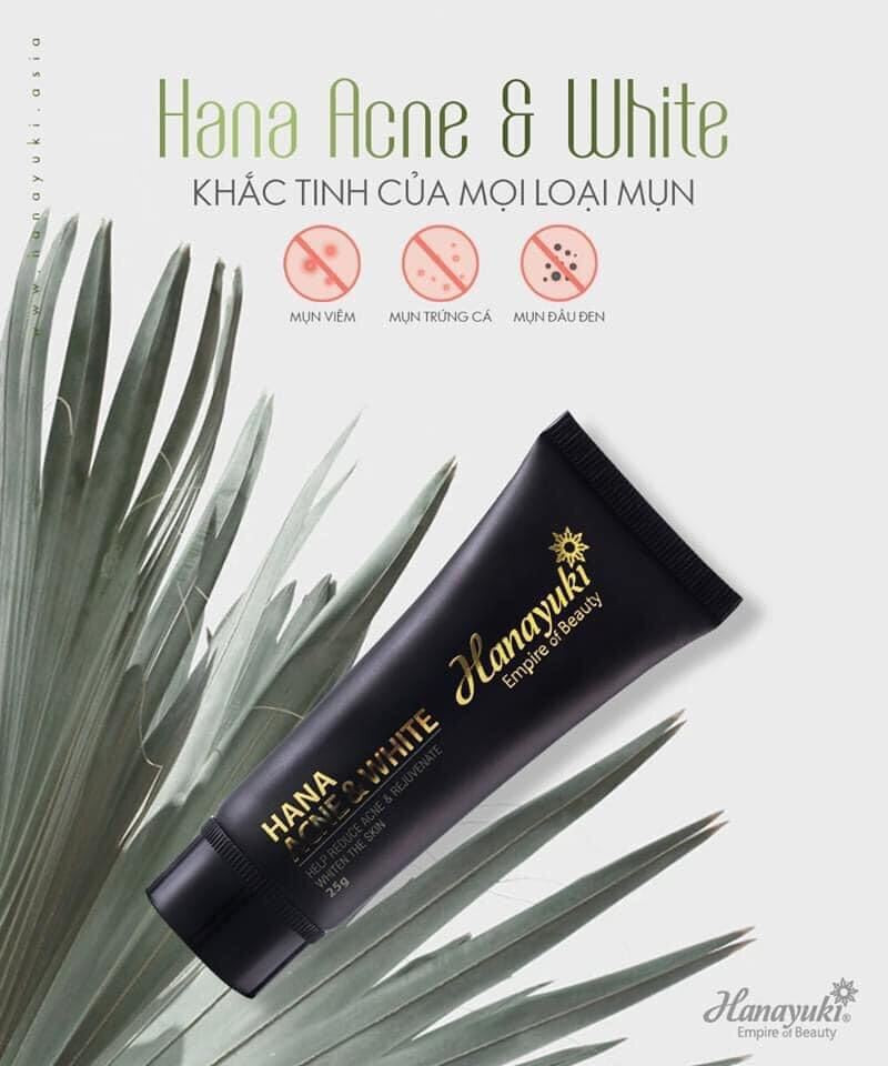 Kem trị mụn Hanayuki Acne & White