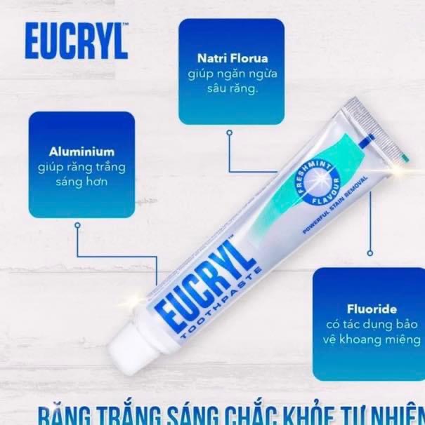 Bột tẩy trắng răng Eucryl Tooth Powder là sự lựa chọn hiệu quả vừa đơn giản dễ áp dụng không chiếm quá nhiều thời gian của bạn