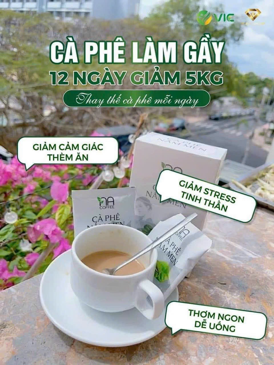 Cà Phê Nấm Men Làm Gầy Na Coffee VIC Organic