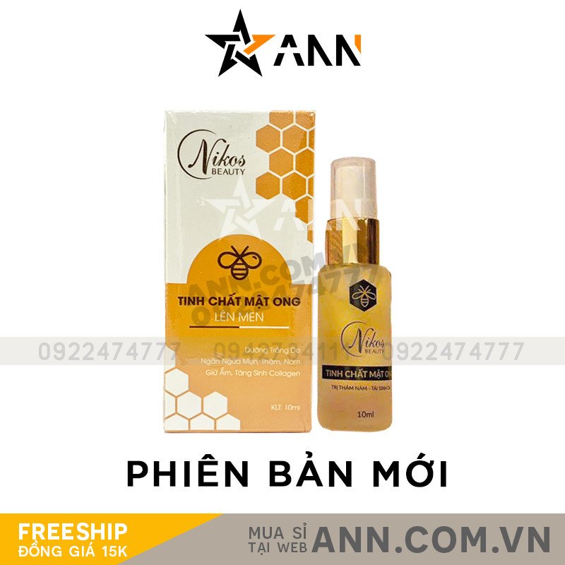 Serum Tinh Chất Mật Ong Lên Men Nikos Beauty Phiên Bản Mới