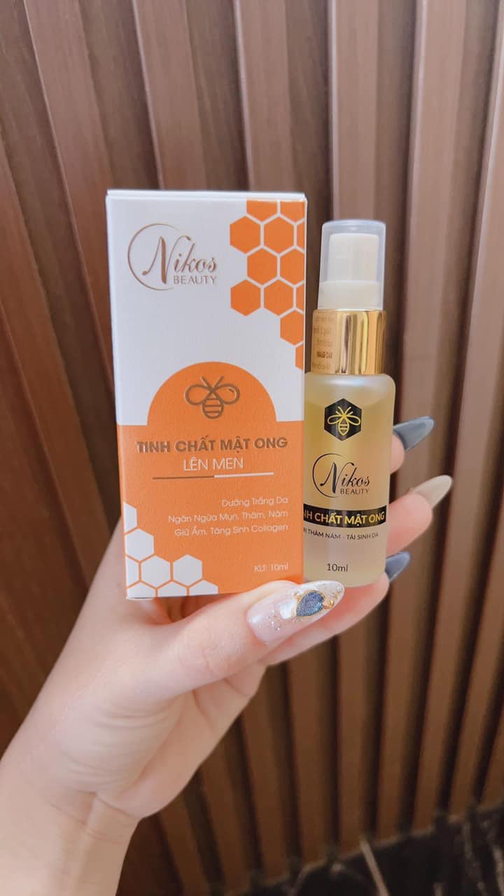 Serum Tinh Chất Mật Ong Lên Men Nikos Beauty Phiên Bản Mới cho bạn làn da căng bóng