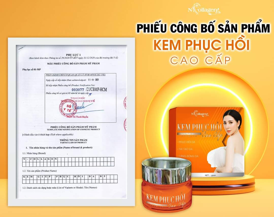 phục hồi làm da KEM FACE B5 N Collagen