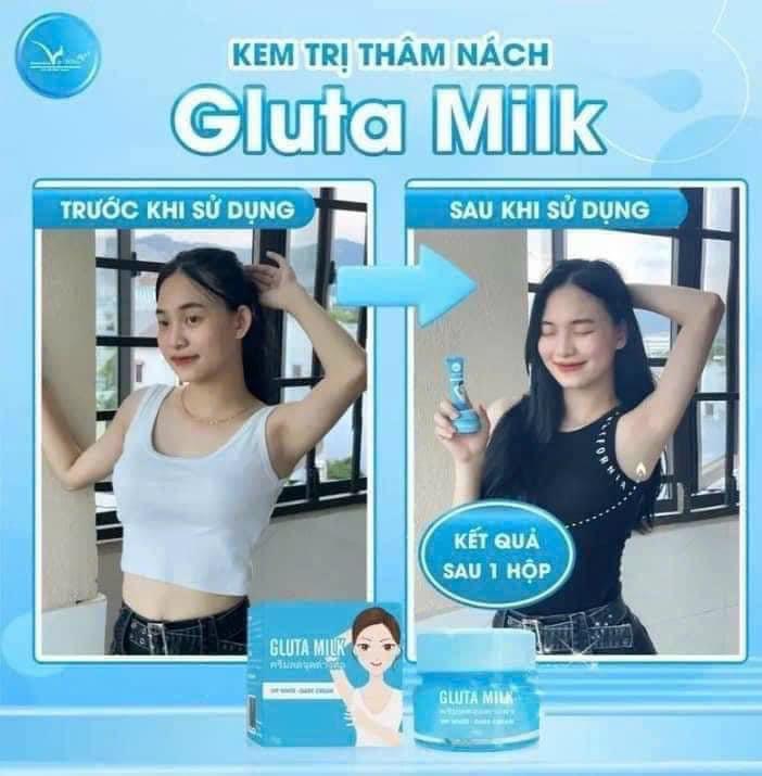 Thâm nách gluta milk vip white mua 1 tặng 1