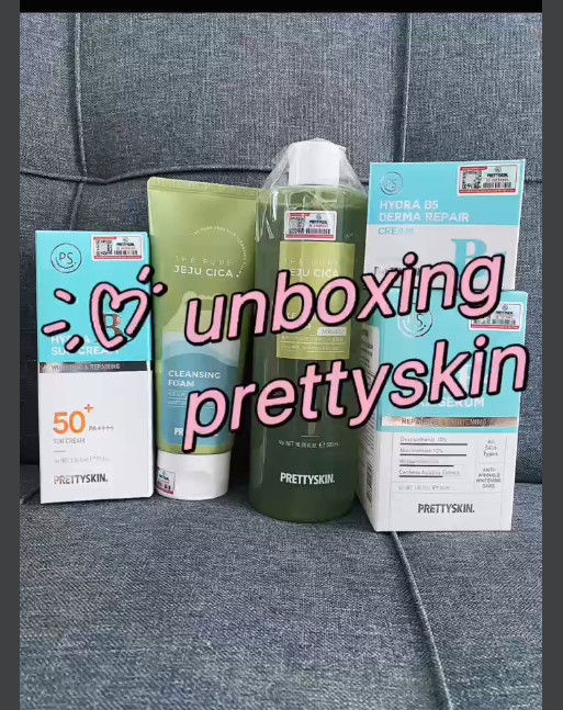 unbox sp thương hiệu Prettyskin cùng shop ANN