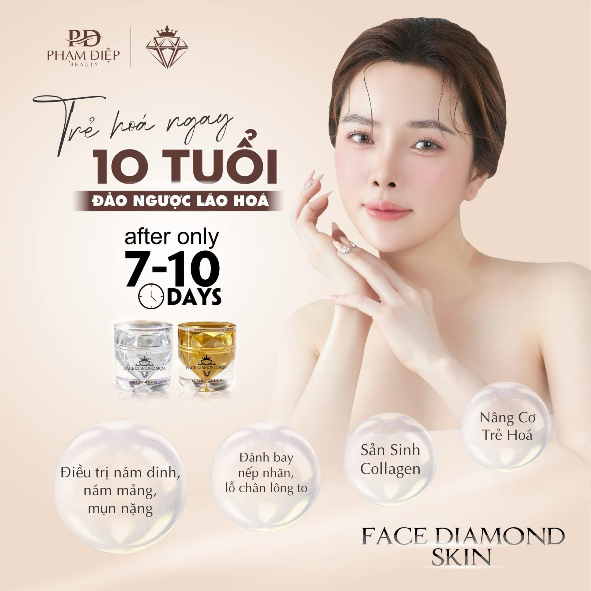 Kem Face Diamond Skin Vitamin B5 Phạm Điệp Beauty Day Cream