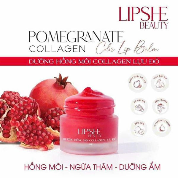 Em dưỡng hồng môi lựu đỏ LIPSHE BEAUTY