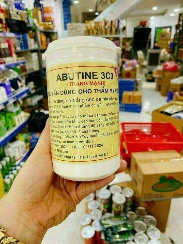 Kem Kích Trắng Abutine 3C3 Super White 500g