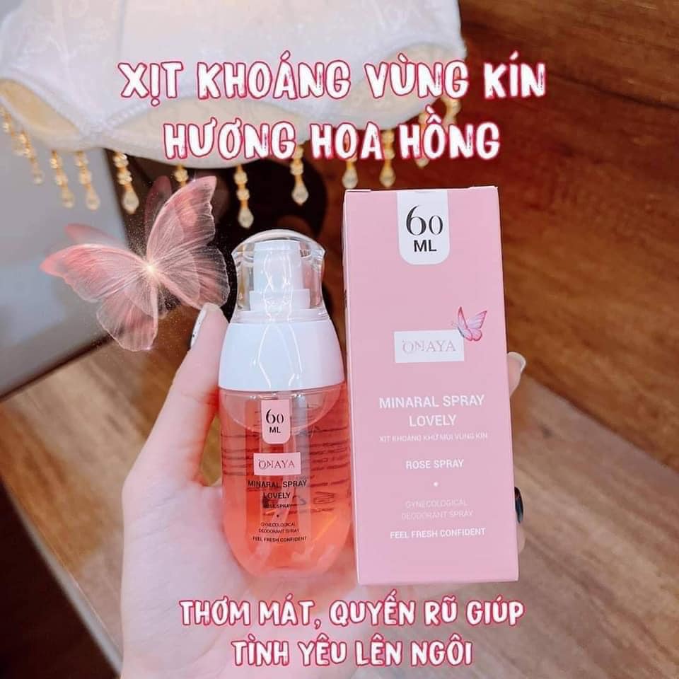 Xịt Khoáng Khử Mùi Vùng Kín Onaya Minaral Spray Lovely