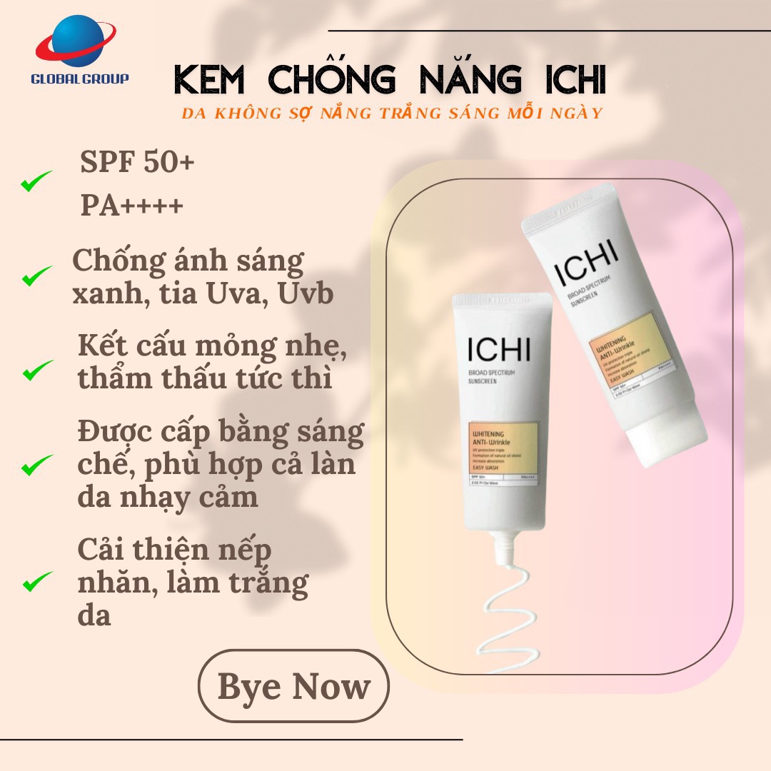 5 Lý do bạn nên sử dụng kem chống nắng Ichi