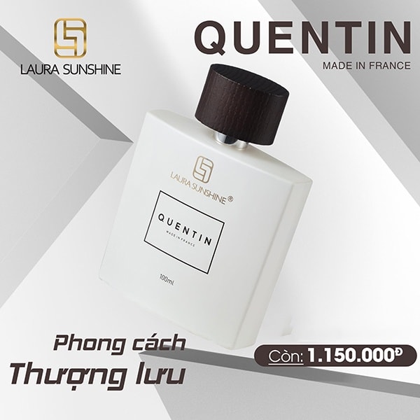 Laura Sunshine Quentin 100ml dòng nước hoa nam vương đẳng cấp