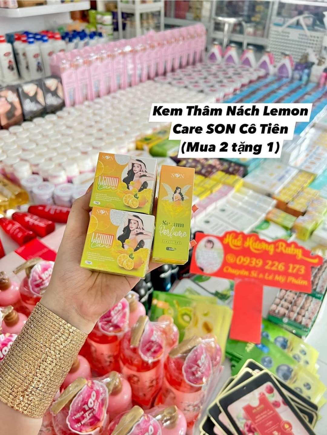 Combo 2 Hộp Kem Thâm Nách Lemon Care SON Cosmetic Tặng Serum