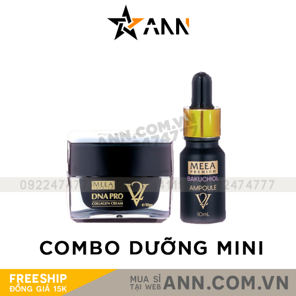 Combo Dưỡng Da Face Cá Hồi DNA Pro V2 Mini + Serum Bakuchiol Amploule V2 Mini Meea Origin