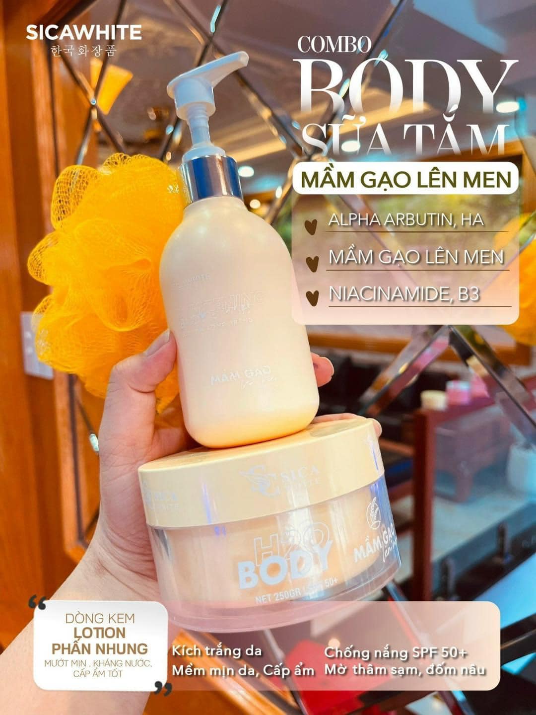 Body H2O Mầm gạo lên men