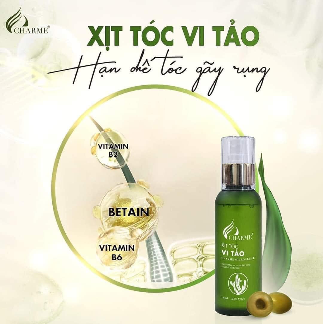 Bộ 3 dầu gội dầu xả Vi Tảo Charme lựa chọn hoàn hảo cho mái tóc