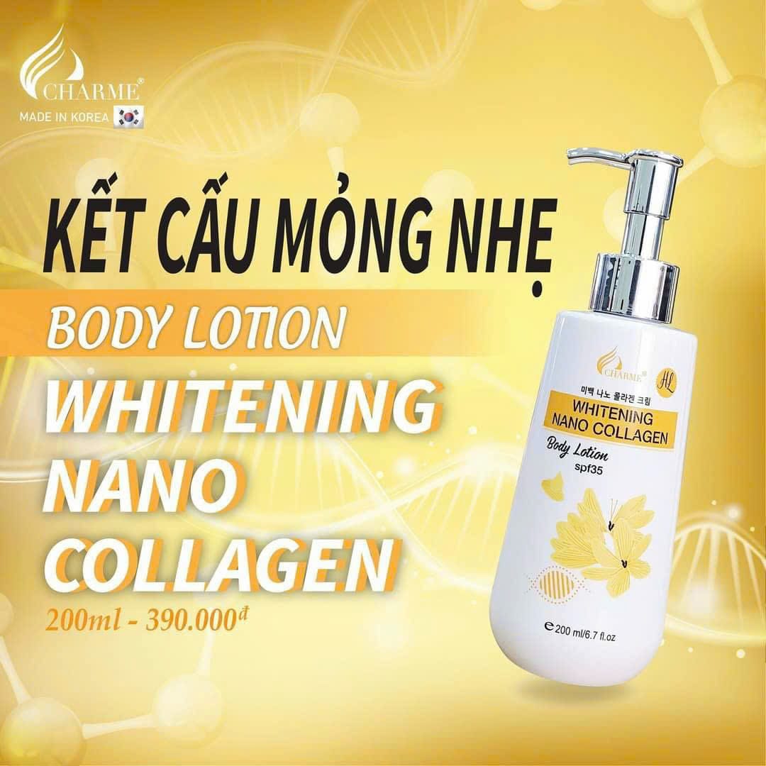 Body Lotion Charme trắng thơm đón nắng giúp yêu chiều làn da ngọc ngà