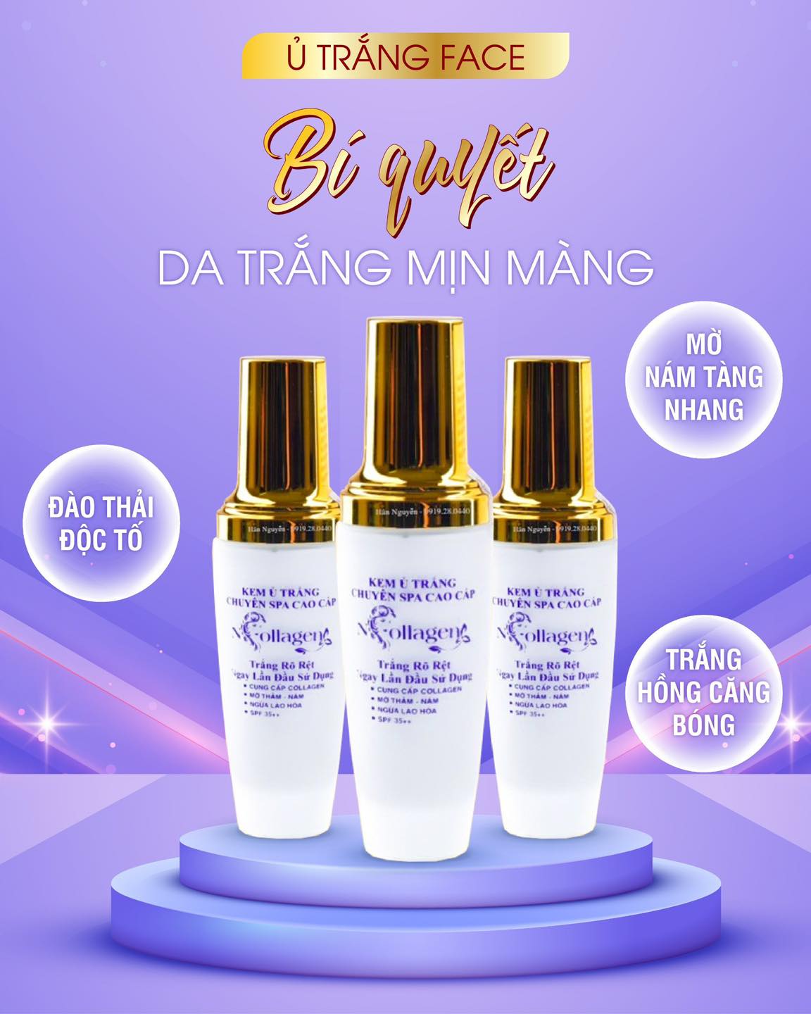 Kem Ủ Trắng Face N Collagen Chuyên Spa Cao Cấp