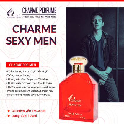 Nước Hoa Nam Charme Sexy Men 100ml