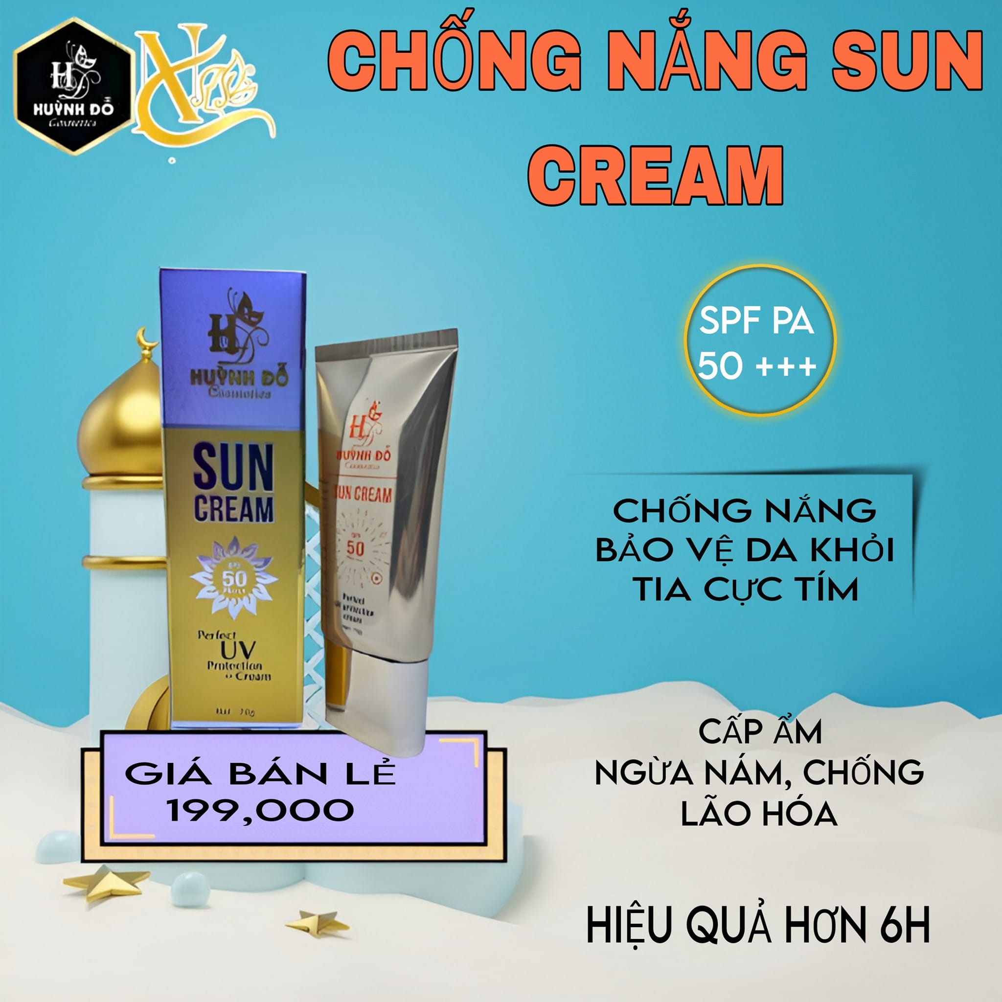 Kem Chống Nắng Huỳnh Đỗ thêm tự tin giữa nắng hè