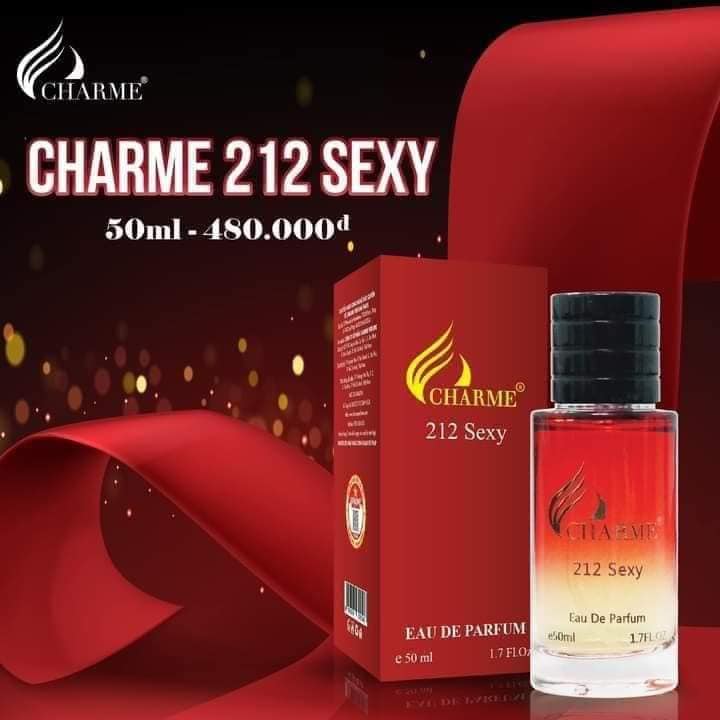 Nước Hoa  Charme 212 Sexy 50ml Nam & Nữ đều dùng được mùi hương này nhé