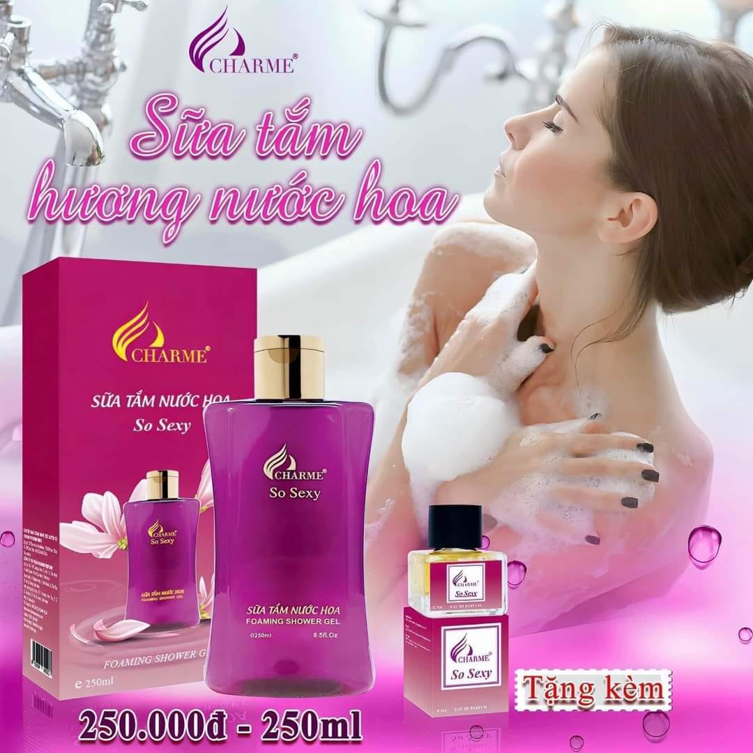 Sữa Tắm Nước Hoa Charme So Sexy 250ml đã thơm lại còn mịn