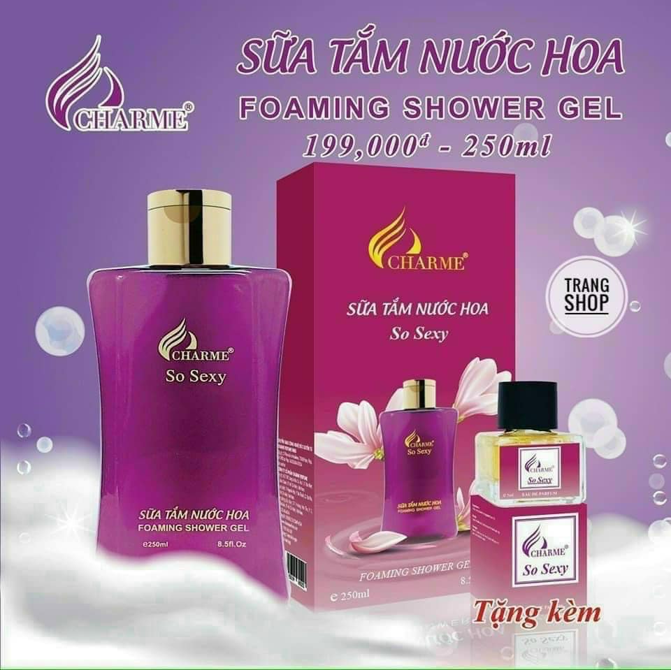 Sữa Tắm Nước Hoa Charme So Sexy 250ml đã thơm lại còn mịn