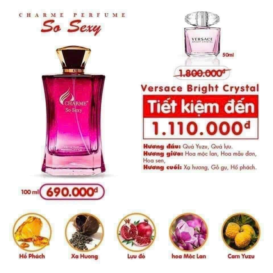 Nước Hoa Nữ Charme So Sexy 100ml