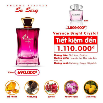 Nước Hoa Nữ Charme So Sexy 100ml