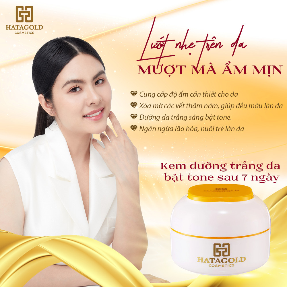 Thay đổi diện mạo với Kem Body Tinh Chất Vàng Hatagold Cosmetics