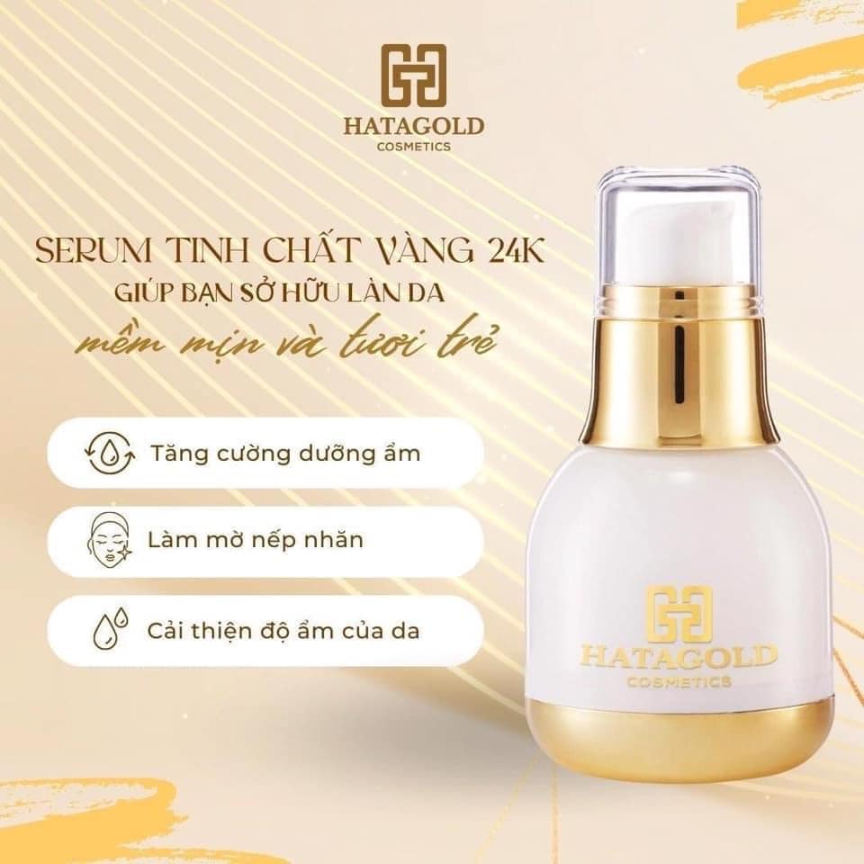 Serum Giảm Nám Tinh Chất Vàng Hatagold Cosmetics giúp bạn sở hữu làn da tươi trẻ và mềm mịn