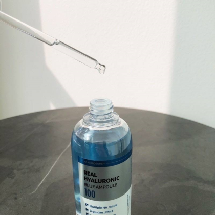 Serum Hàn Quốc Wellage Real Hyaluronic Blue Ampoule 75ml Cấp Ẩm Phục Hồi Da Hàng Công Ty