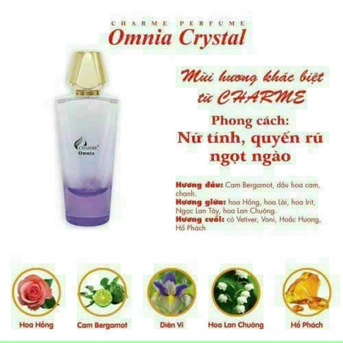 Nước Hoa Nữ Charme Omnia Crystal 35ml tựa như một nàng thơ thích tao nhã