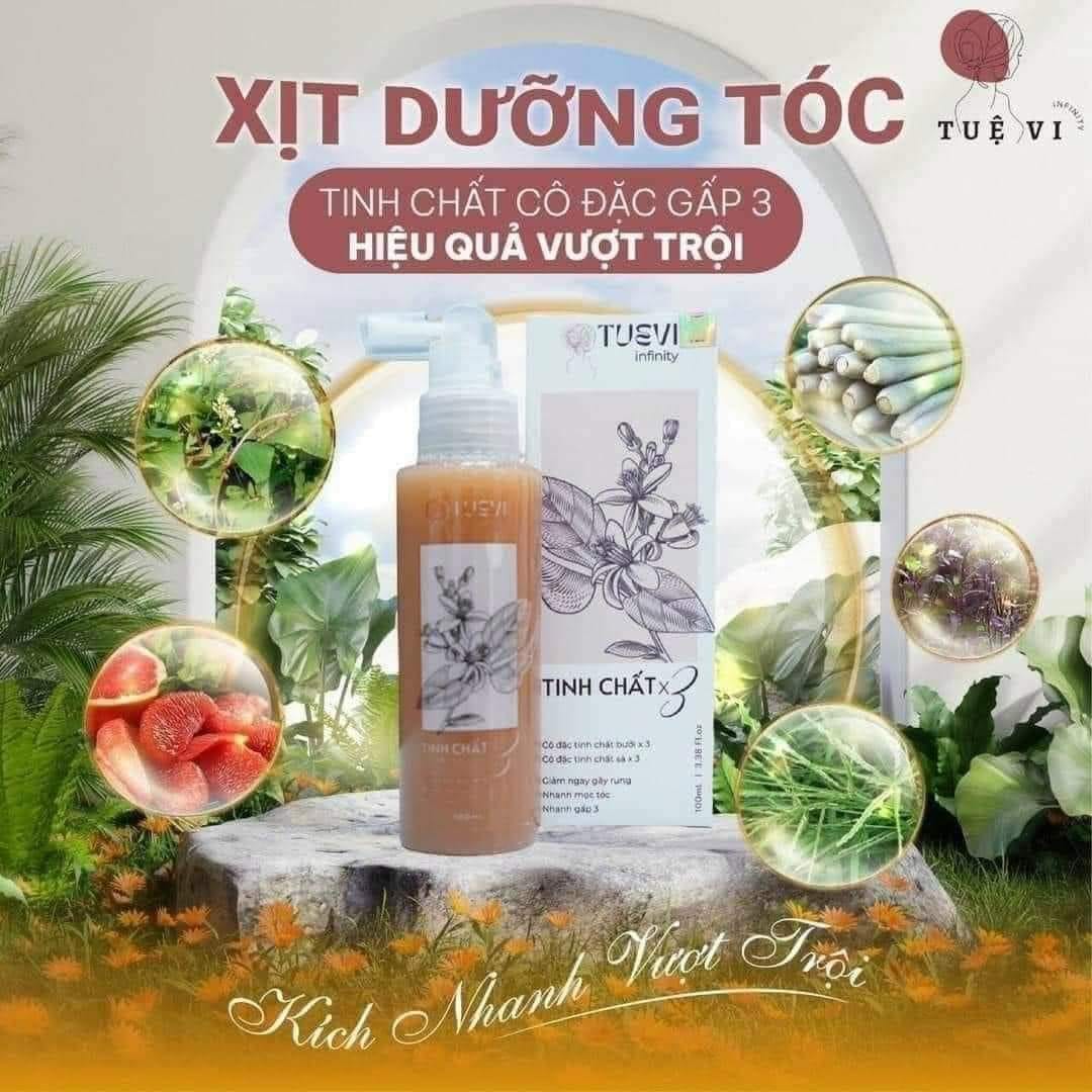 Xịt tóc tuệ vi mẫu mới đạt hiệu quả gấp 3 lần mẫu củ