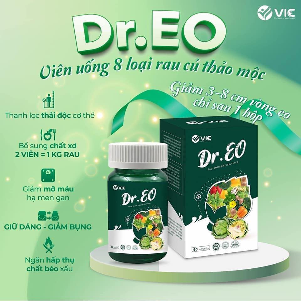 Viên Uốпɡ Thảo Dược ɡιảm Mỡ Bụng Dr EO VIC Organic