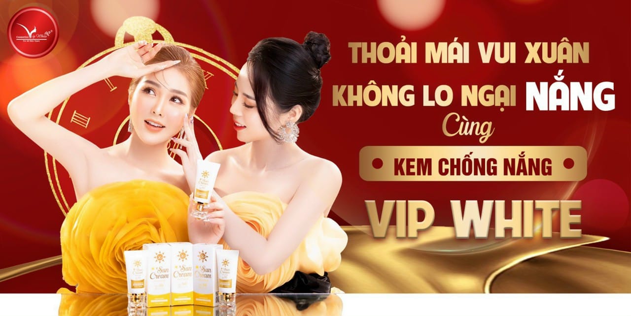 Cả nhà ơi mùa Xuân đến nắng rất gắt và nóng Và nhà em có sản phẩm  Vip White