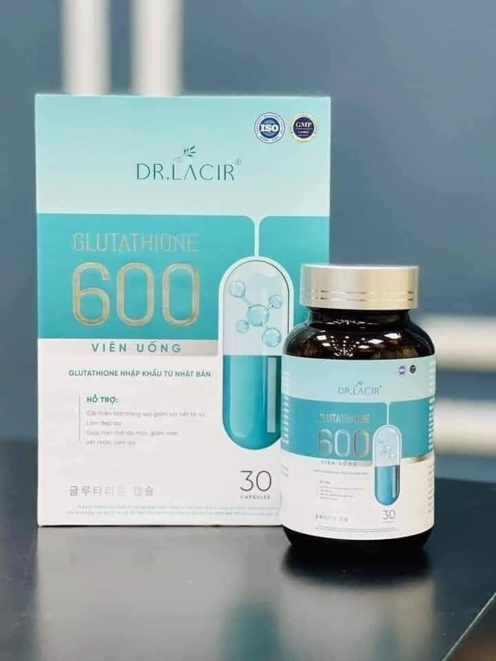 Viên Uống Trắng Da Glutathione 600 Dr Lacir  Để Sở Hữu Làn Da Trắng Mịn Banh Nóc