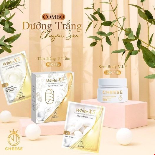 Tắm Trắng Tơ Tầm White X5 Cheese NT Cosmetics