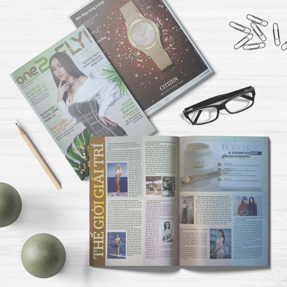 Kem body mềm A Cosmetics trên tạp chí One2fly - VietjetAir Inflight Magazine