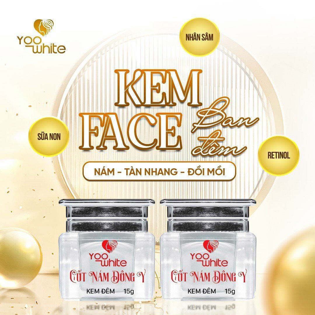 Kem face cốt nám đông y Yoo White đỉnh cao ngừa nám tàn nhang đồi mồi