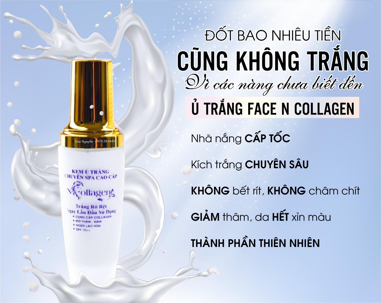 Người yêu thì không có Nhưng vẫn Ủ Trắng Face thì nhất định phải dùng Face N Collagen