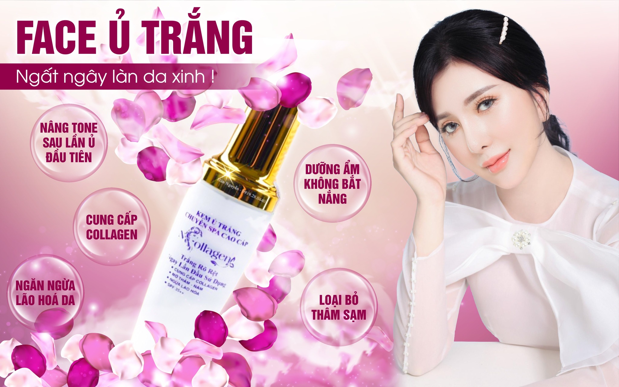 Người yêu thì không có Nhưng vẫn Ủ Trắng Face thì nhất định phải dùng Face N Collagen