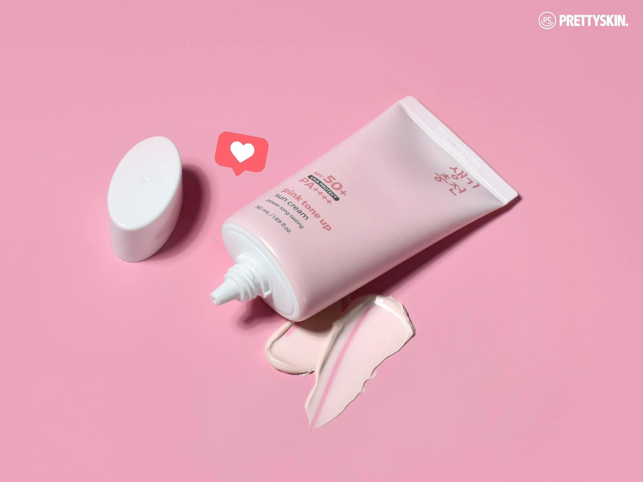 Kem Chống Nắng PrettySkin Pink Tone Up Nâng Tone Trắng Hồng