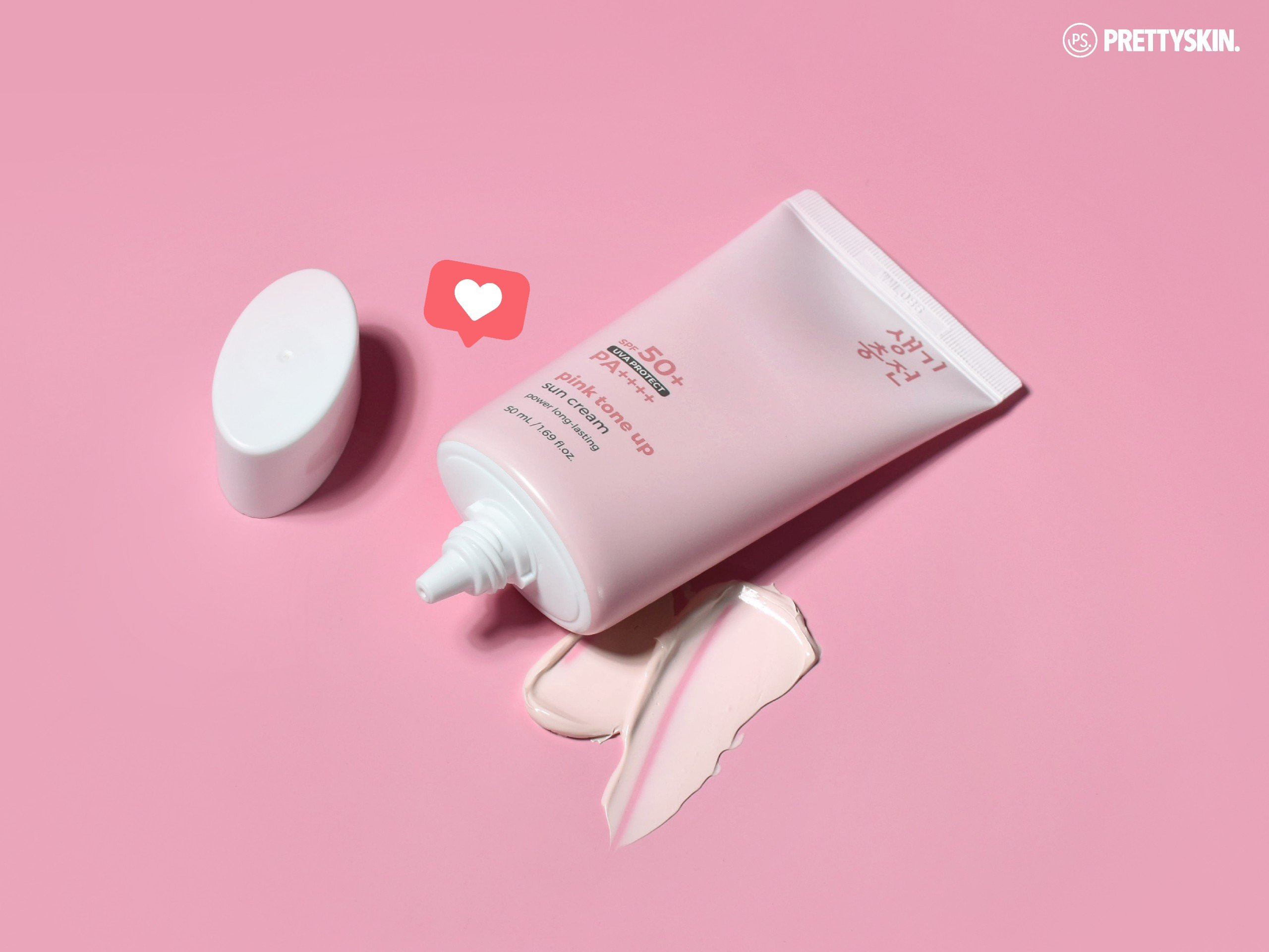 Kem Chống Nắng PrettySkin Pink Tone Up Nâng Tone Trắng Hồng