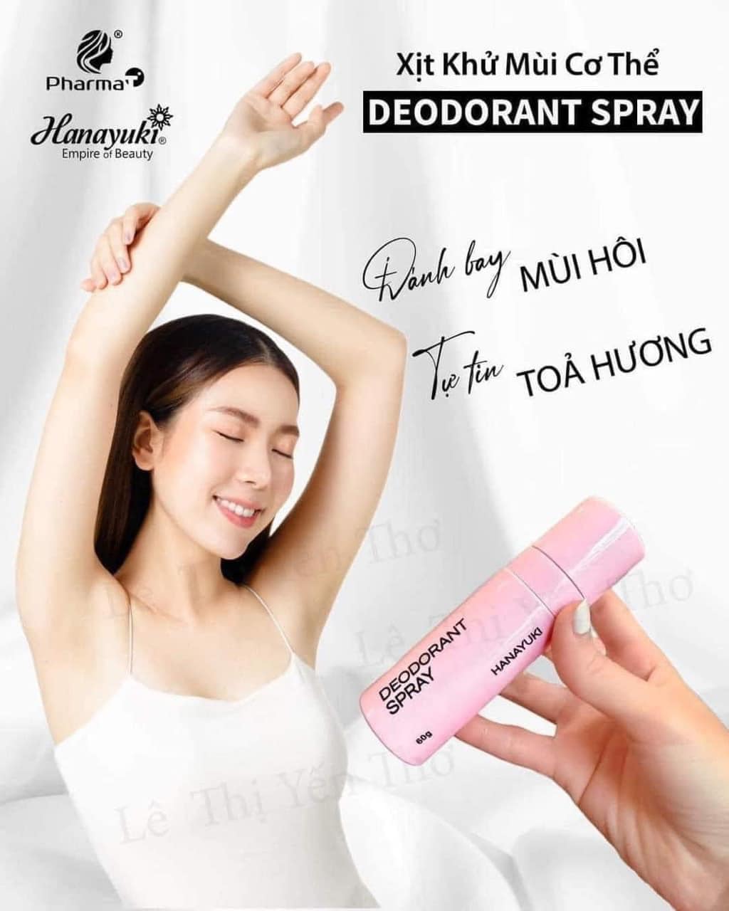 Xịt Khử Mùi Cơ Thể Hanayuki Deodorant Spray