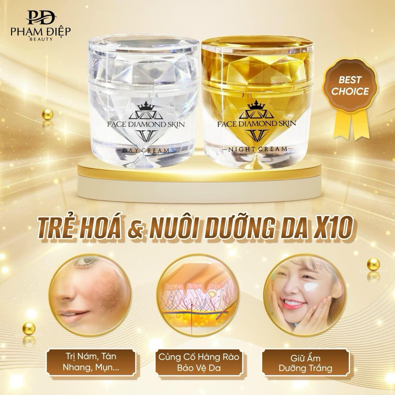 Combo Face Diamond Skin Phạm Điệp Beauty