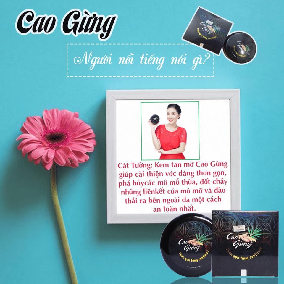 Cao gừng tan mỡ ở đây đơn giản là vì bạn