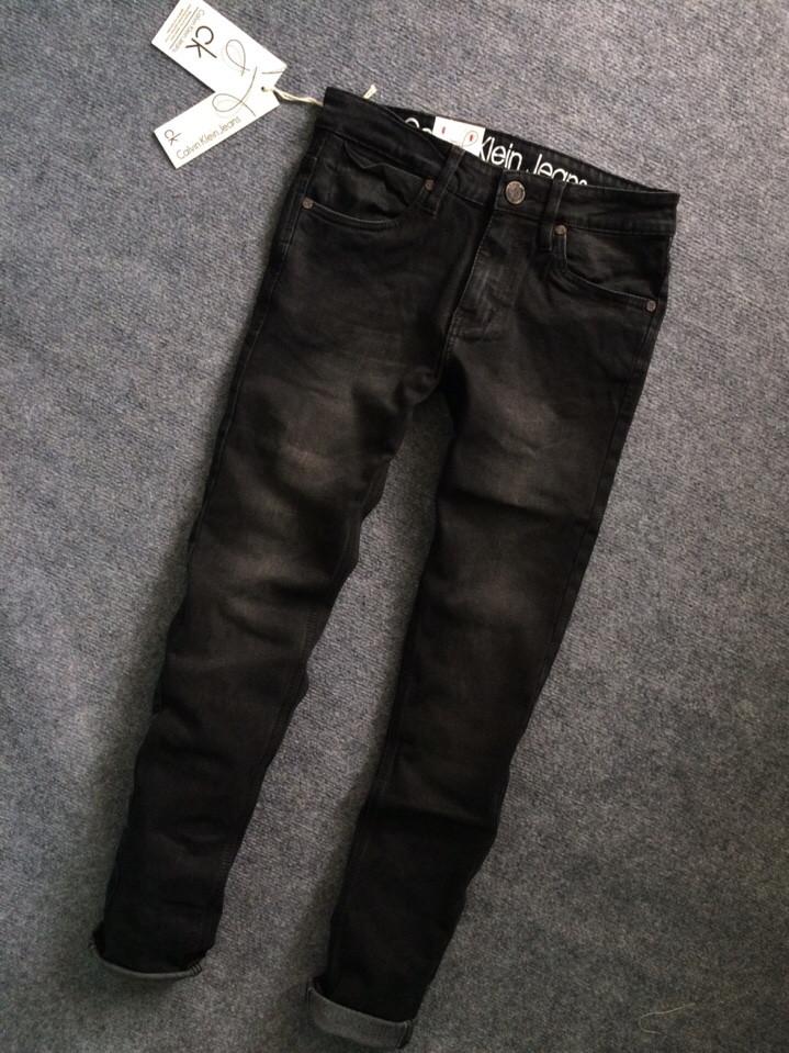 Quần jeans nam xuất khẩu CK xám đen