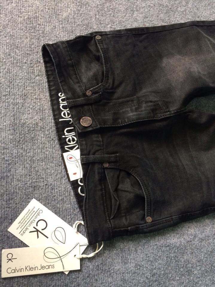 Quần jeans nam xuất khẩu CK xám đen